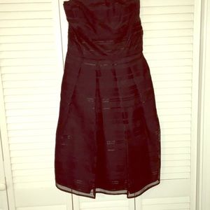 White House Black Market Black Party Dress Sz 8